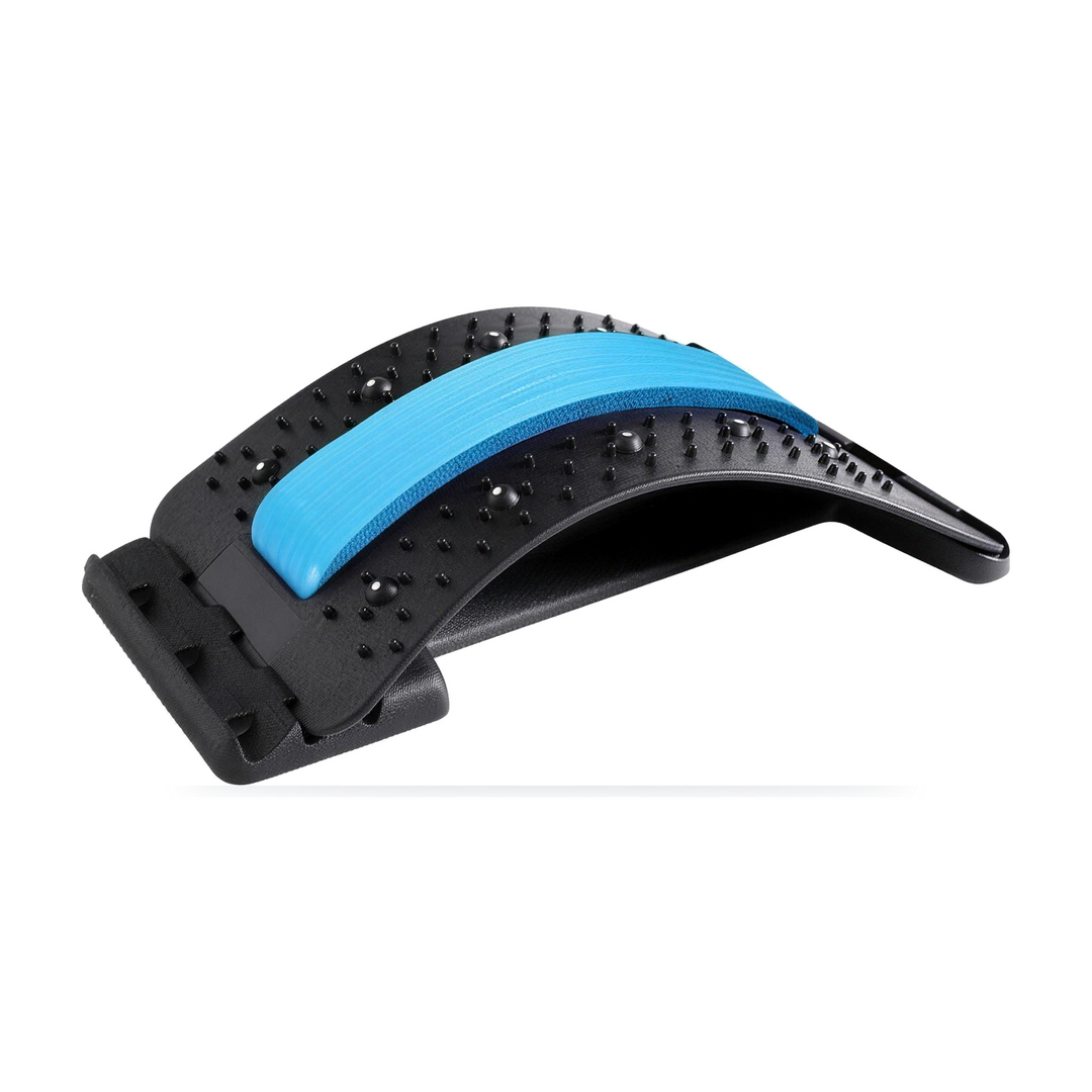 4 Level Adjustable Back Stretcher with Foam Lumbar Pad