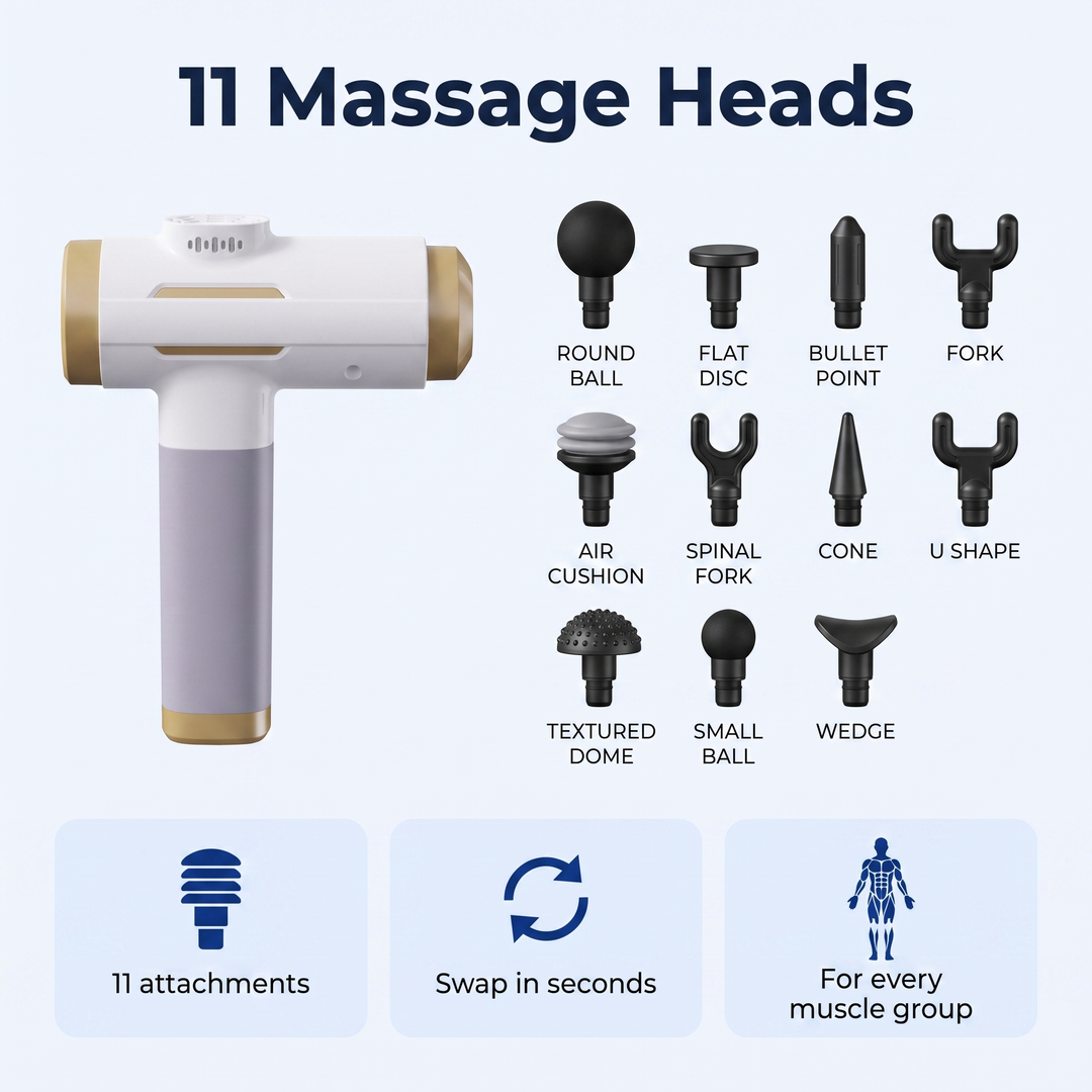 11 massage heads