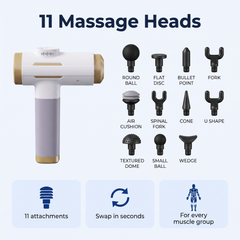 11 massage heads