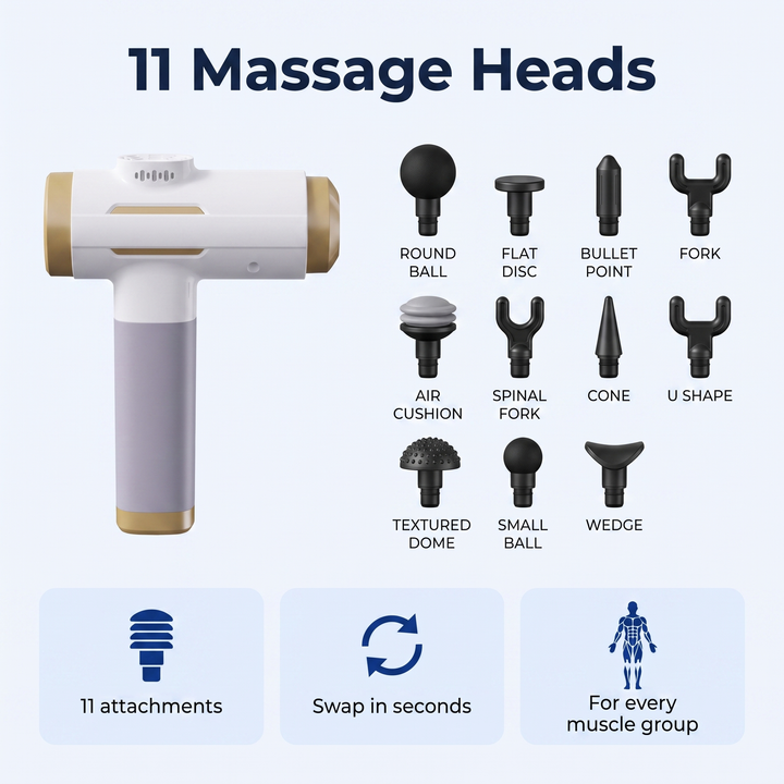 11 massage heads