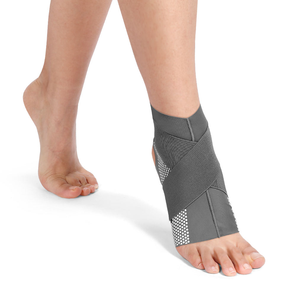 Ankle Compression Sleeve, Adjustable Support (2 Pack)