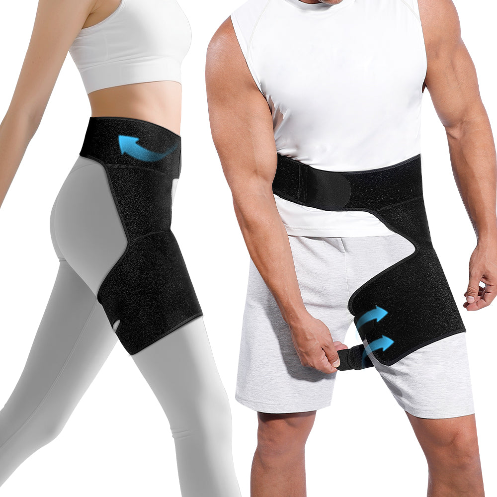 Thigh Compression Sleeve with Adjustable Hip Support