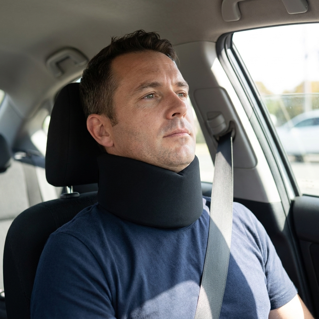 A neck brace light enough to take with you