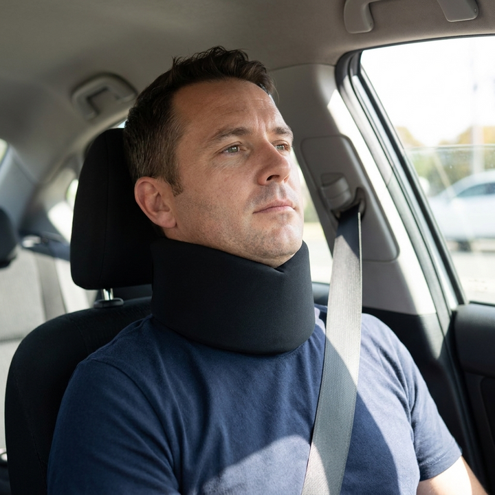 A neck brace light enough to take with you