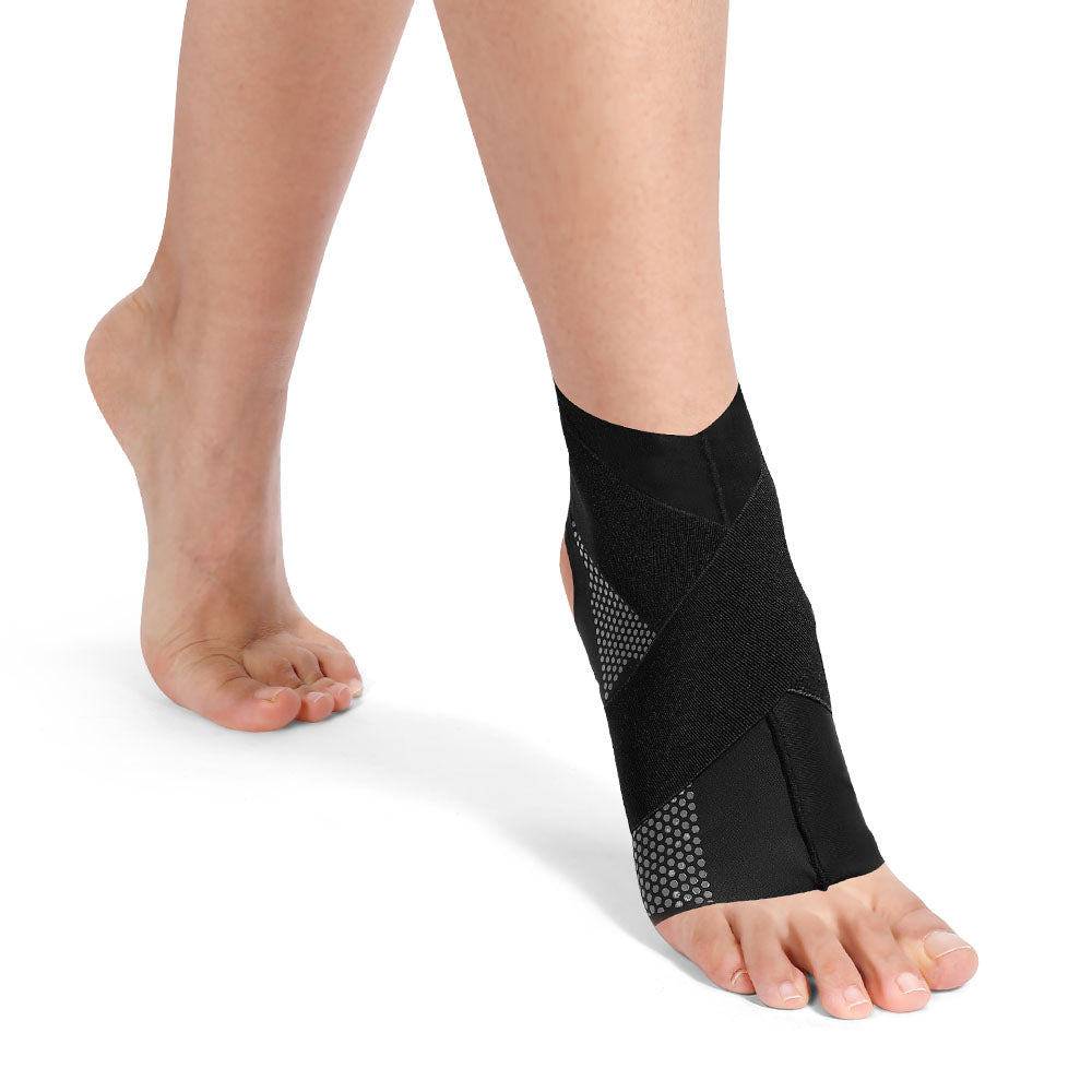 Ankle Compression Sleeve, Adjustable Support (2 Pack)