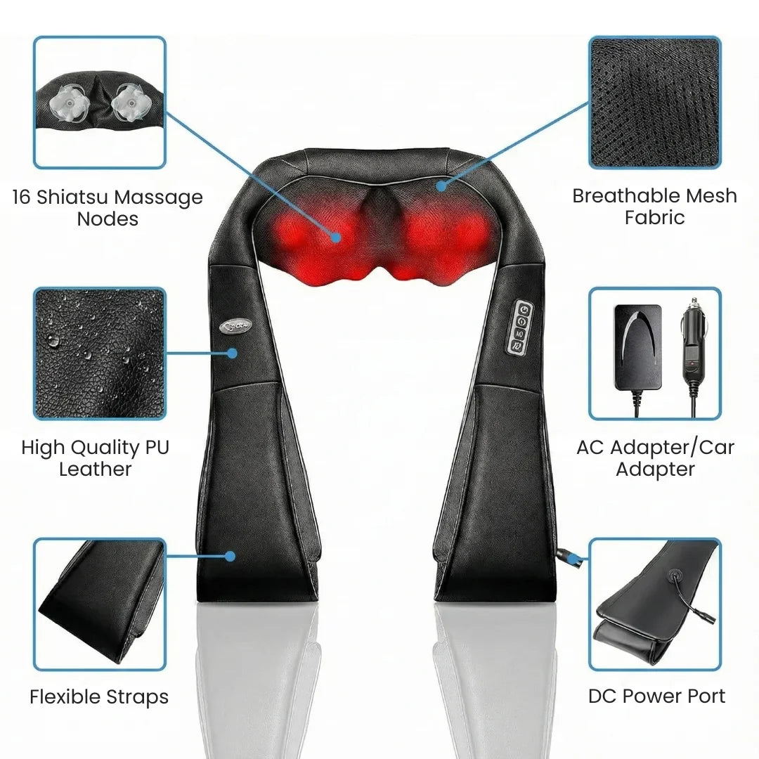Shiatsu Neck & Shoulder Massager with Heat