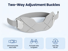Two-way adjustment buckles on the patella strap