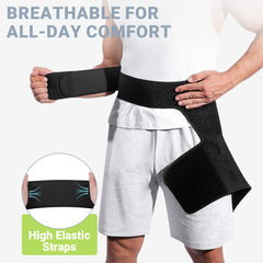 Thigh Compression Sleeve with Adjustable Hip Support