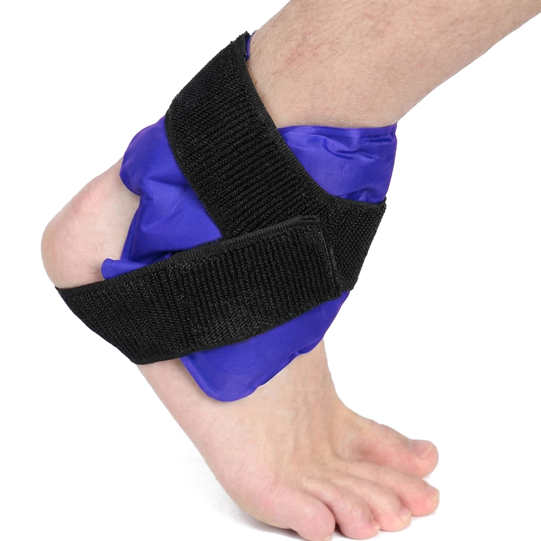 Reusable Gel Ice Pack Wrap for Ankle and Wrist in royal blue