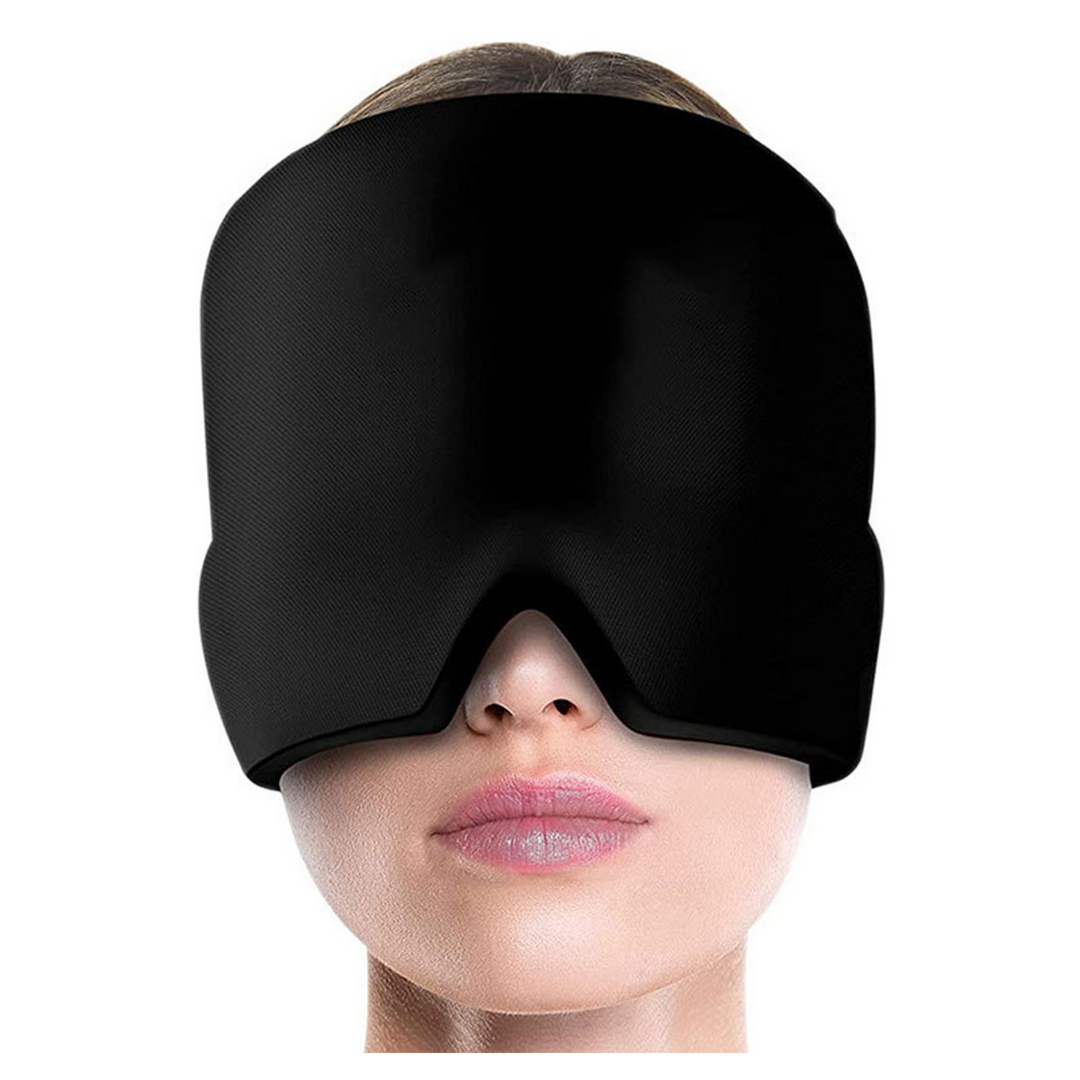 Cooling Gel Head Wrap Cap for Hot and Cold Use in black