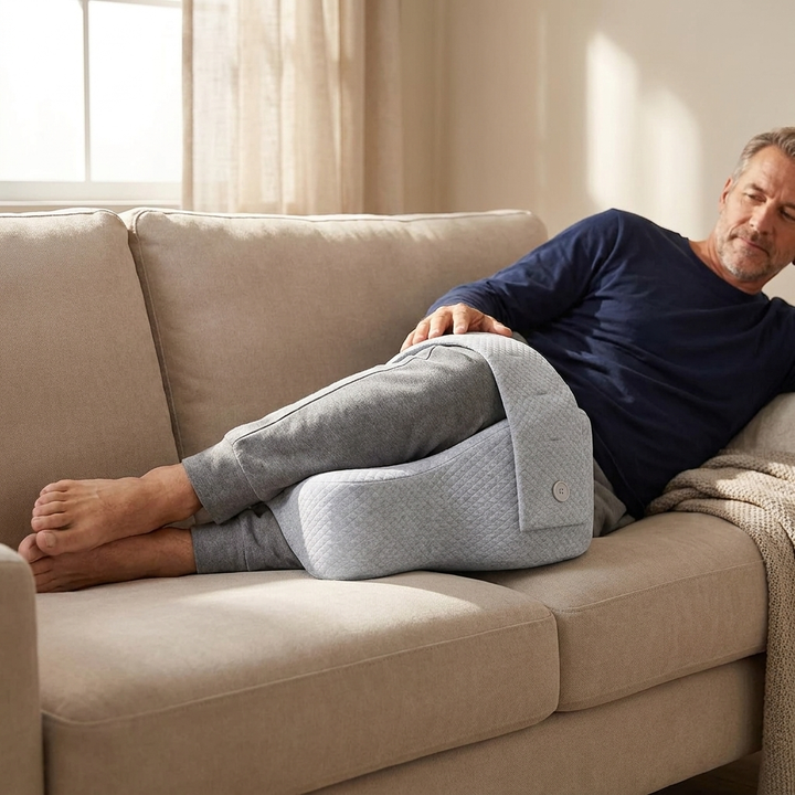 A pillow knee to knee wherever you rest