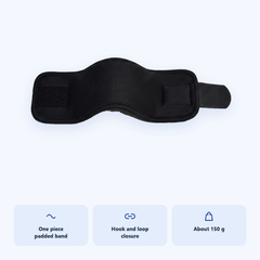 A cervical brace that wraps and fastens in one move