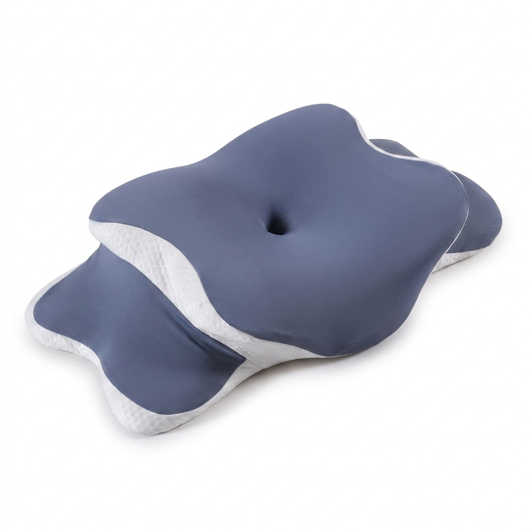 Butterfly Neck Pillow with Memory Foam Core and Washable Cover