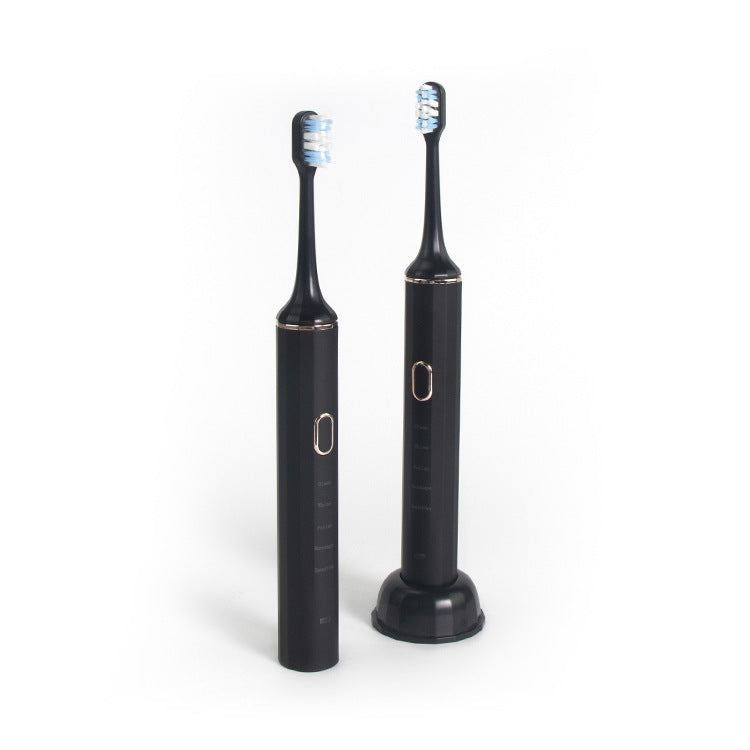 LED sonic electric toothbrush black