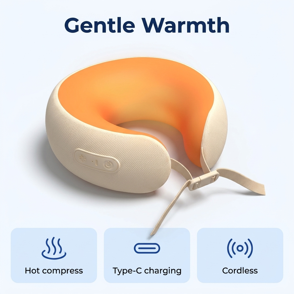 Gentle warmth from the hot compress