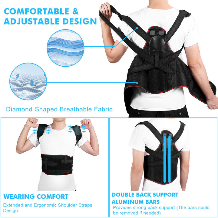 Back posture corrector lumbar support brace