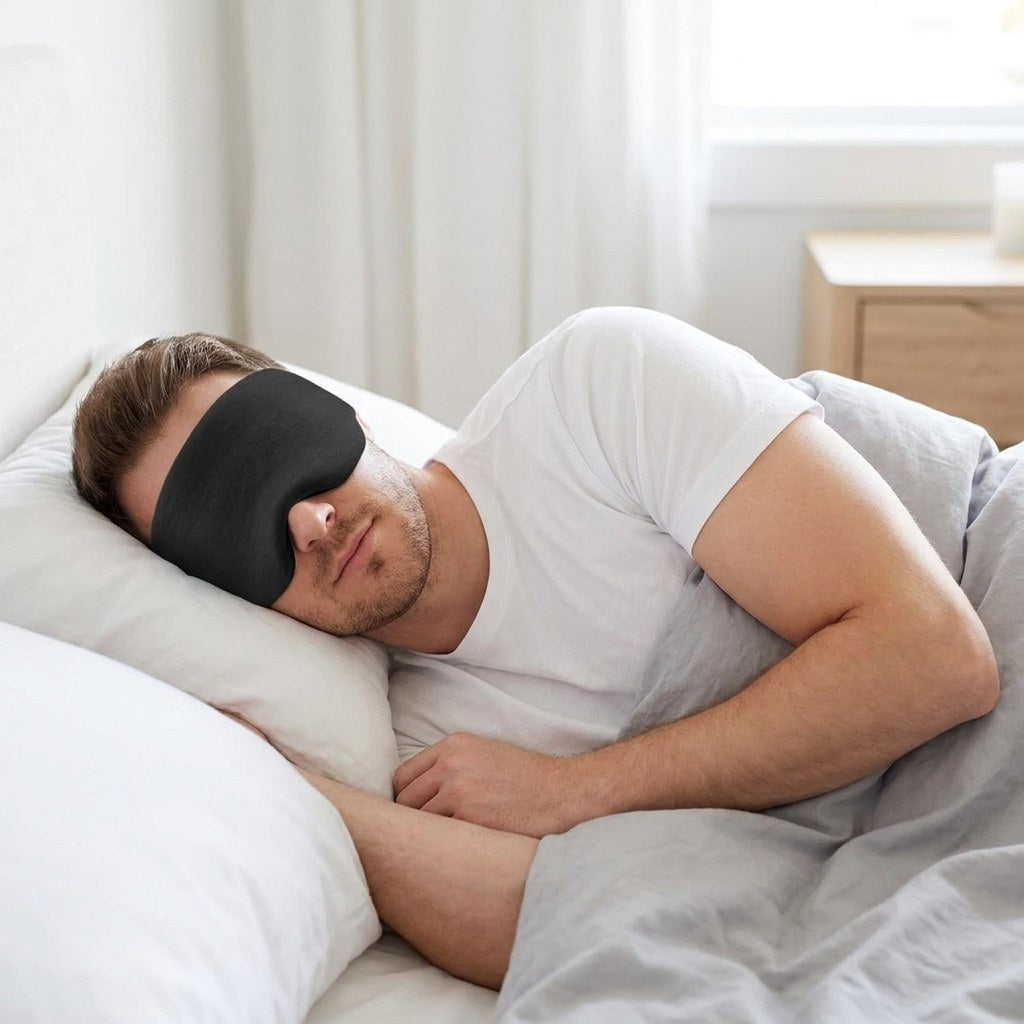 A sleep mask eye mask that suits side sleepers