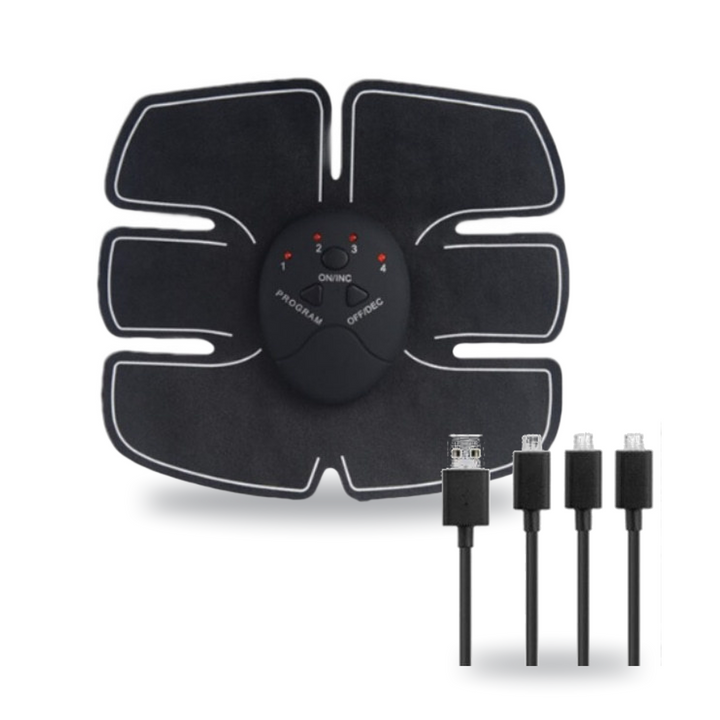 EMS Abdominal Muscle Stimulator Pad with USB charging cable