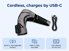 Cordless, charges by USB-C