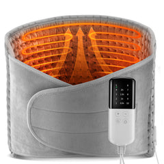 Electric Heating Pad Belt with 10 Heat Settings and Pocket