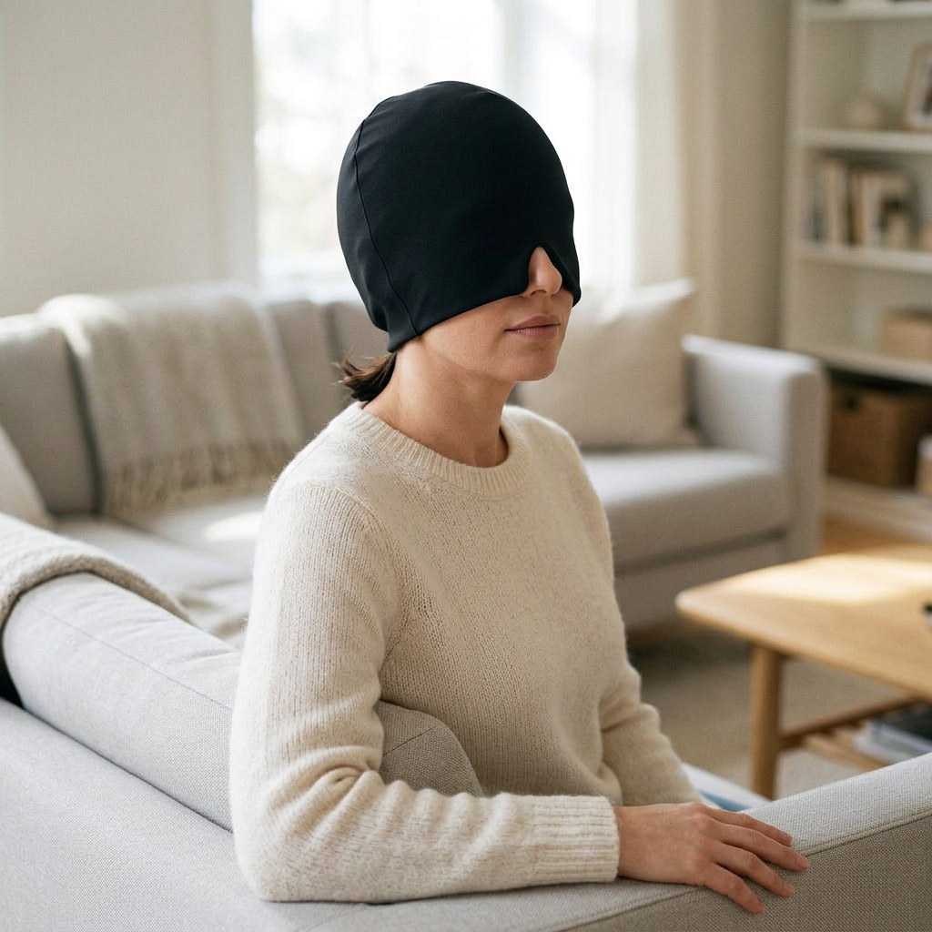 A soft cap that pulls straight over your head