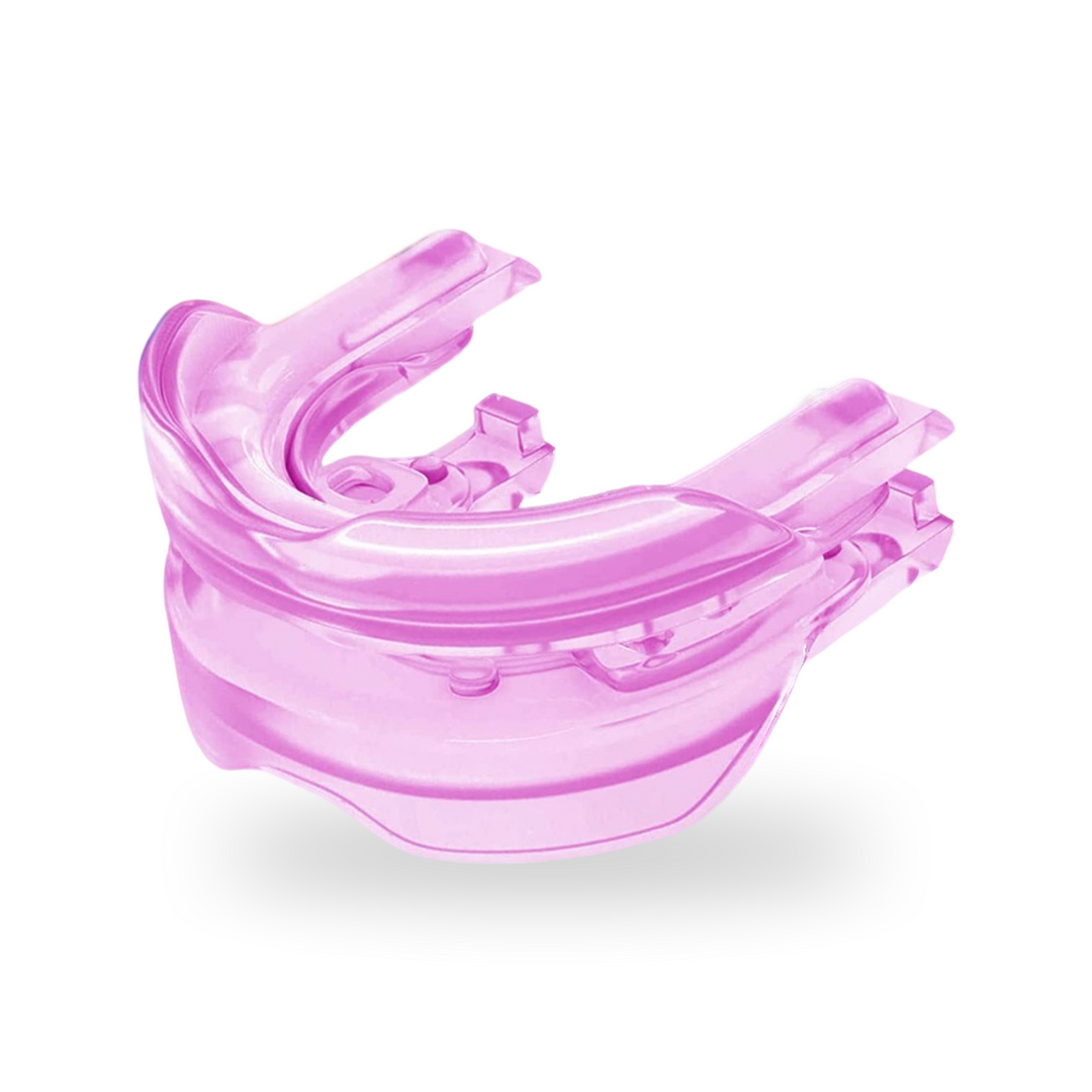 Adjustable Anti Snoring Mouthpiece with Case in bright pink
