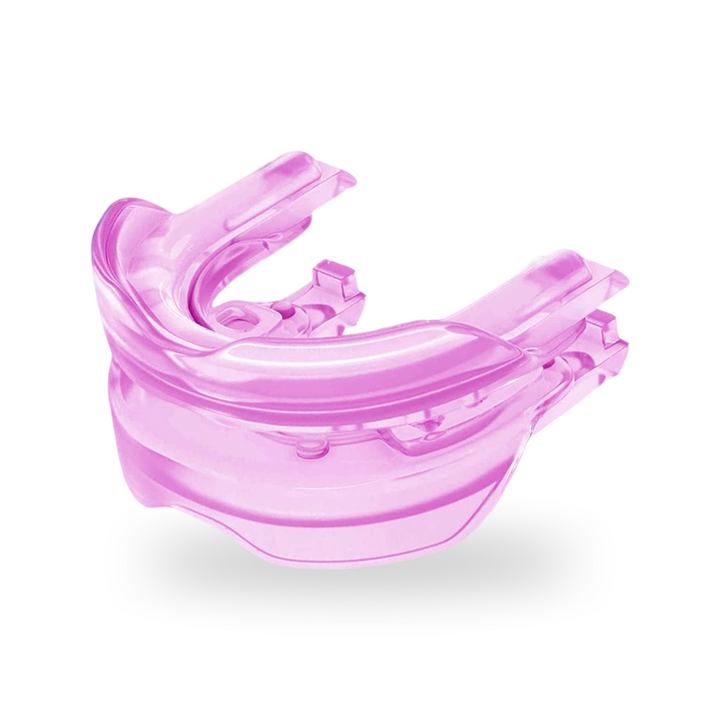 Adjustable Anti Snoring Mouthpiece with Case in bright pink