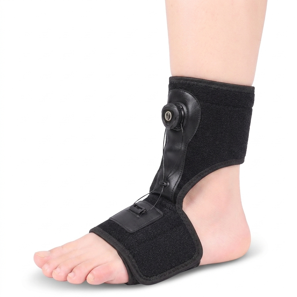 Ankle support brace worn on the foot and ankle