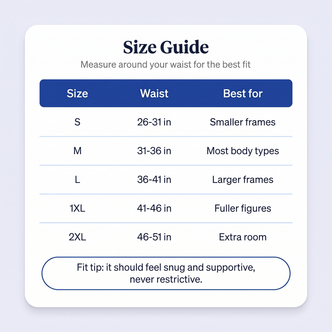 Choose your size with confidence