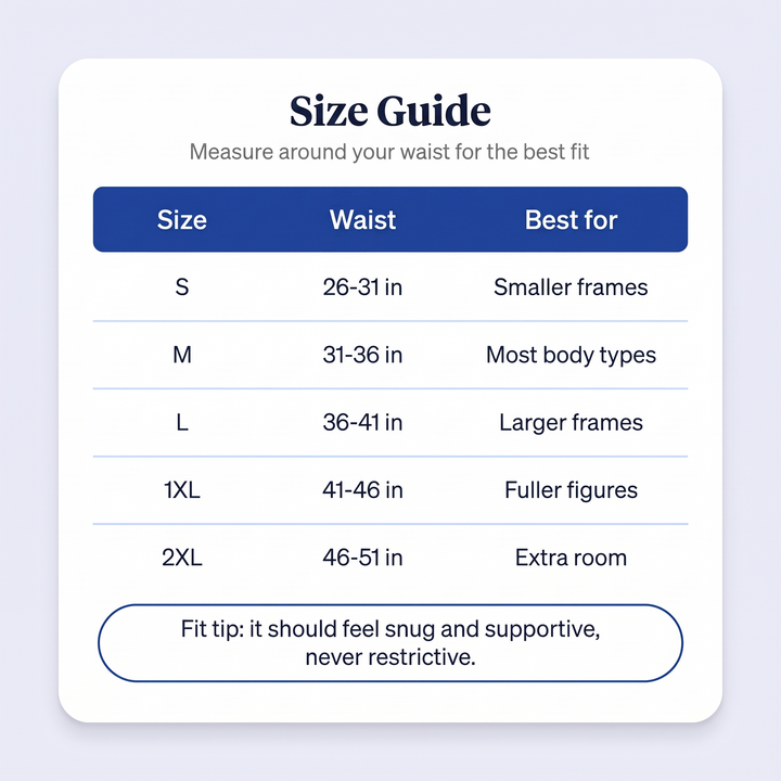 Choose your size with confidence