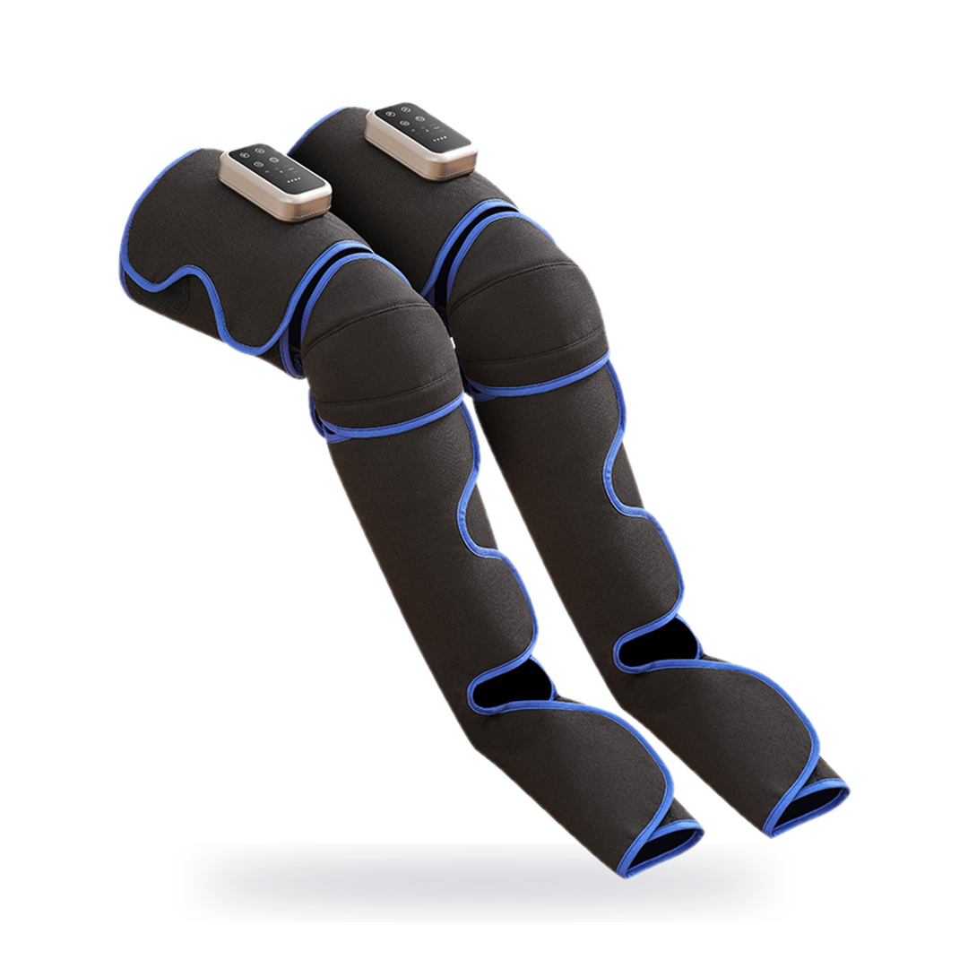 Foot and leg massager pair of full leg air wrap sleeves with heat