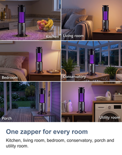 Rechargeable UV bug zapper lamp: One zapper for every room