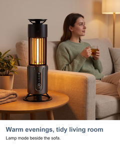 Rechargeable UV bug zapper lamp: Warm evenings, tidy living room