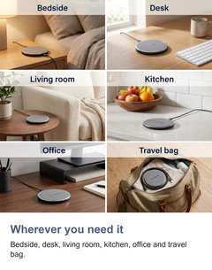 Fabric wireless charging pad: Wherever you need it