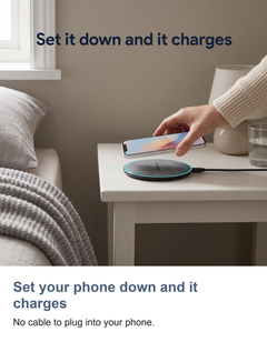 Fabric wireless charging pad: Set your phone down and it charges
