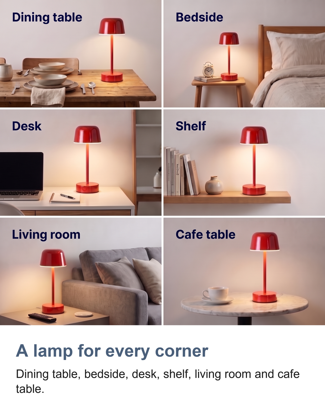 Cordless mushroom table lamp: A lamp for every corner