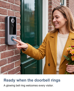 Wireless video doorbell camera: Ready when the doorbell rings