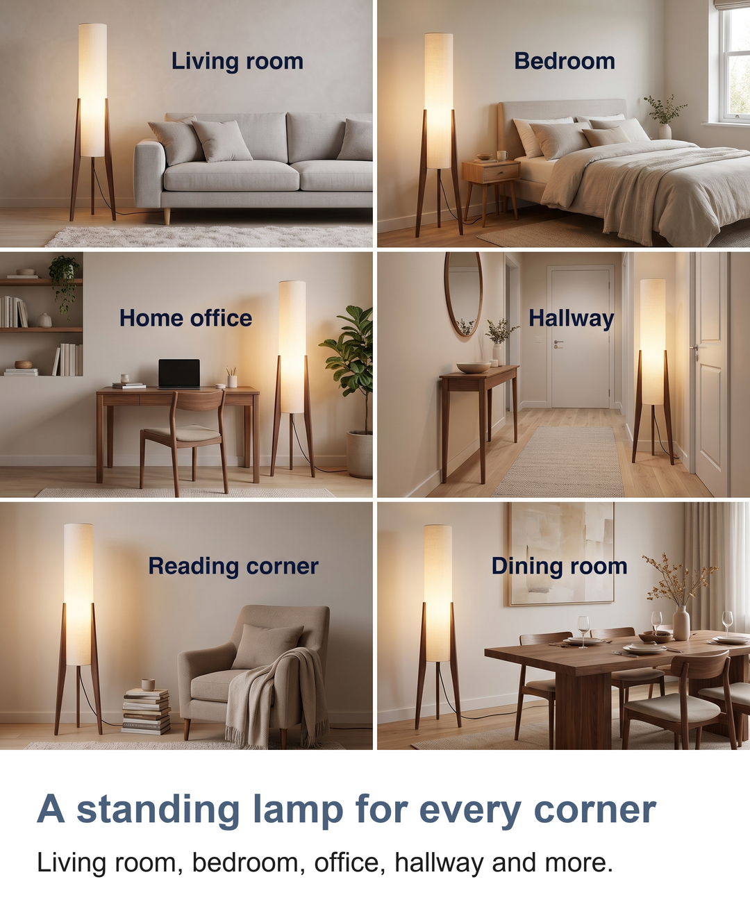 Tall cylinder floor lamp: A standing lamp for every corner