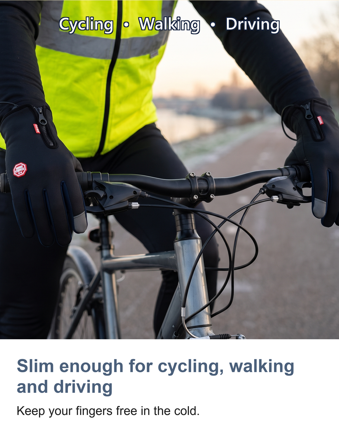 USB heated gloves: Slim enough for cycling, walking and driving