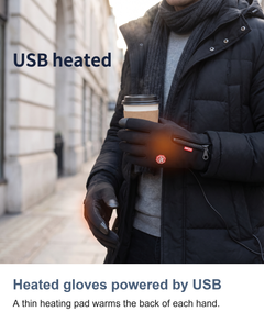 USB heated gloves: Heated gloves powered by USB