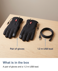 USB heated gloves: What is in the box