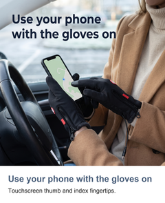 USB heated gloves: Use your phone with the gloves on