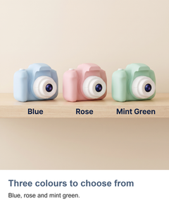 Kids digital camera with 2 inch screen: Three colours to choose from