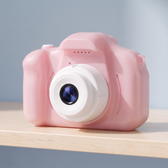 Rose kids digital camera with a white lens ring
