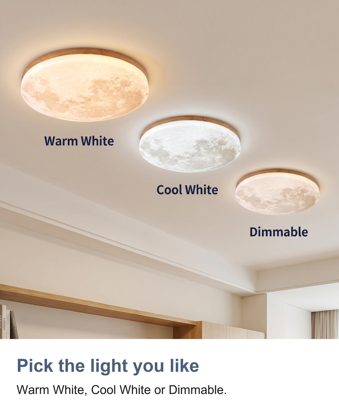Moon ceiling light: Pick the light you like