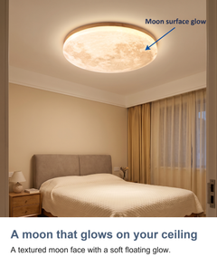 Moon ceiling light: A moon that glows on your ceiling