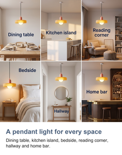 Bauhaus glass pendant light with ring shade: A pendant light for every space