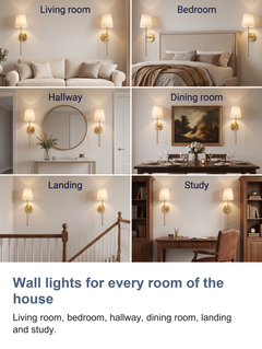 Wireless wall sconces set of 2: Wall lights for every room of the house