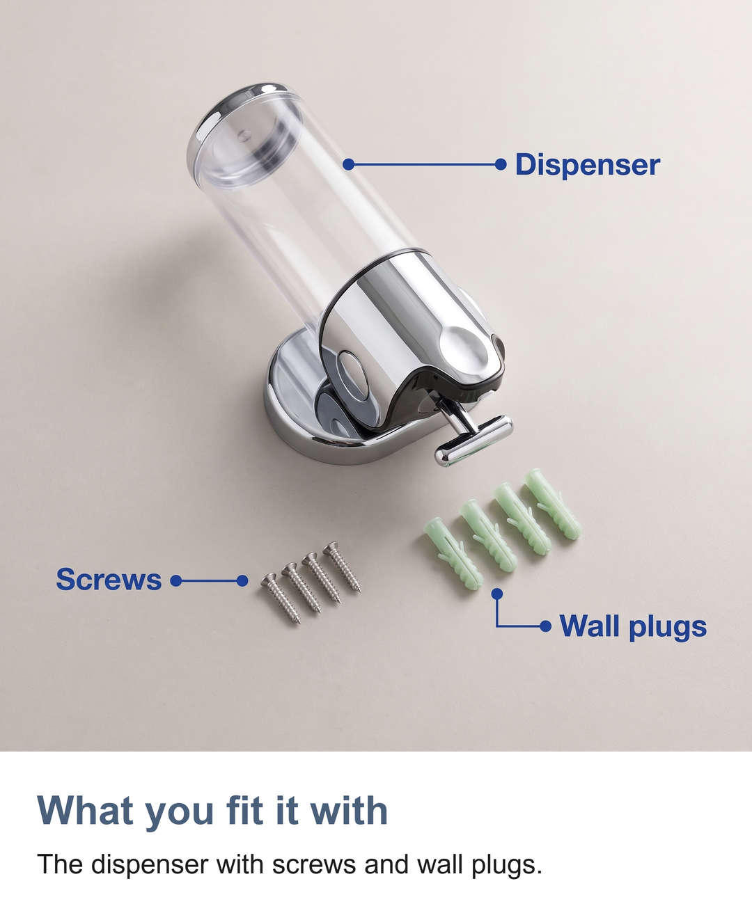 Wall mounted soap dispenser: What you fit it with