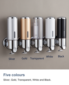 Wall mounted soap dispenser: Five colours